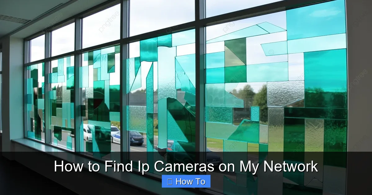 How to Find Ip Cameras on My Network