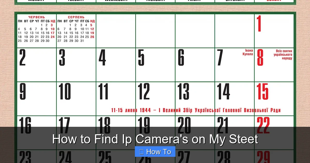 How to Find Ip Camera's on My Steet