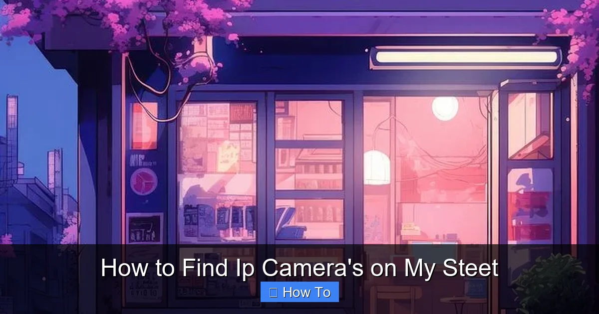 How to Find Ip Camera's on My Steet