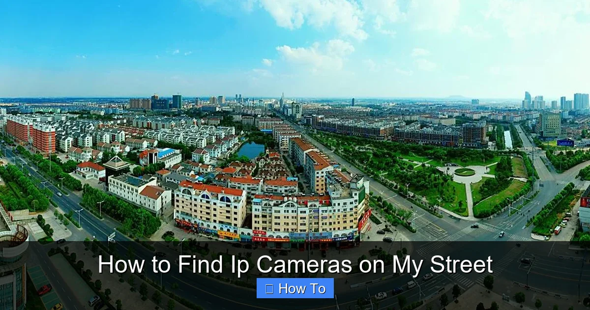 How to Find Ip Cameras on My Street