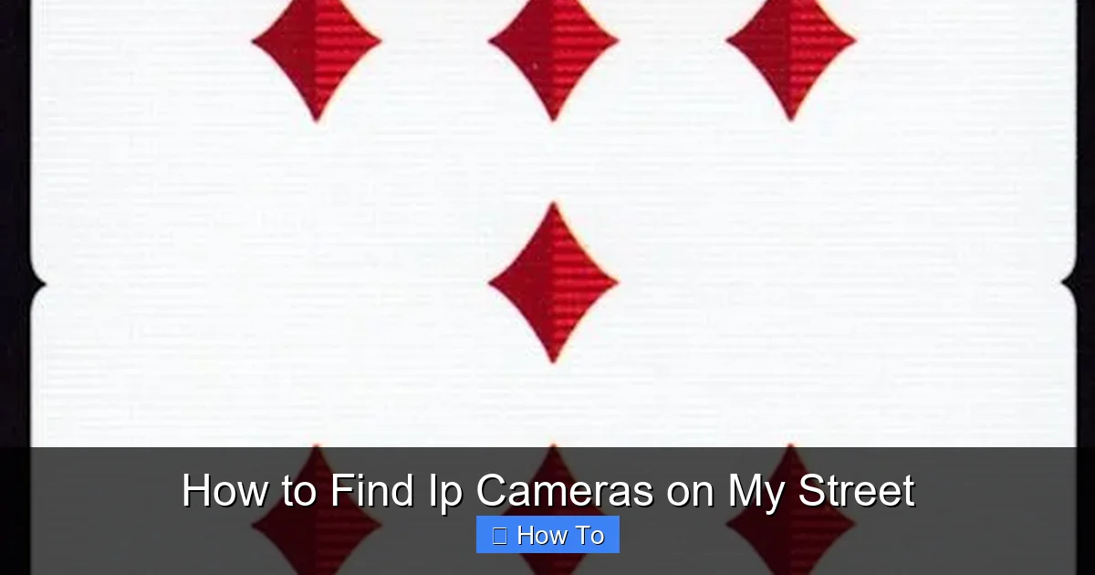 How to Find Ip Cameras on My Street
