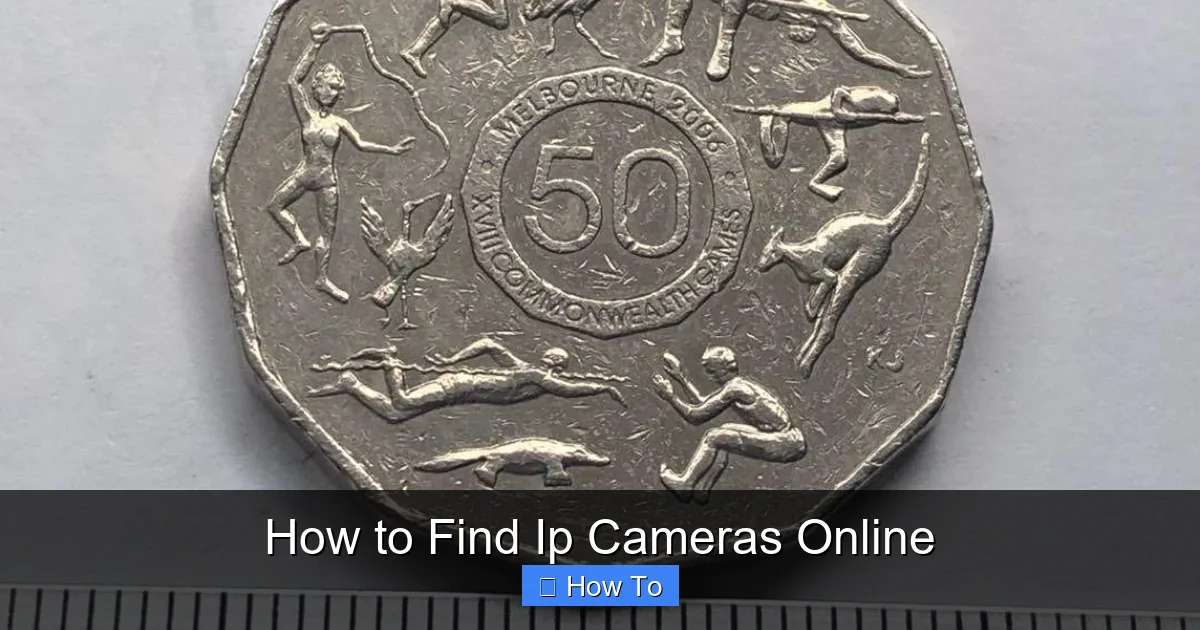How to Find Ip Cameras Online