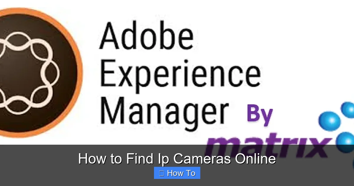 How to Find Ip Cameras Online