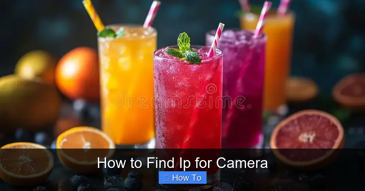 How to Find Ip for Camera