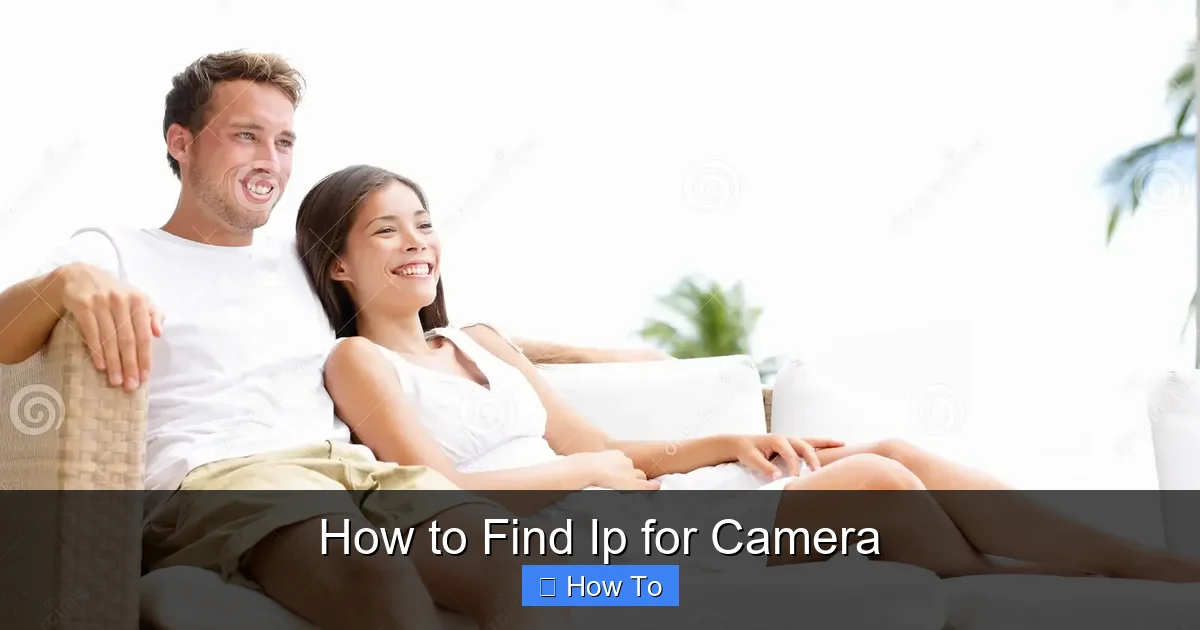 How to Find Ip for Camera