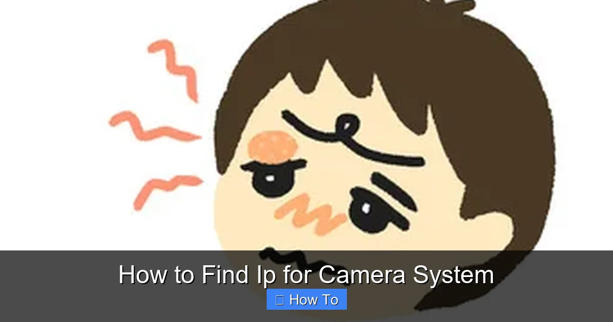 How to Find Ip for Camera System