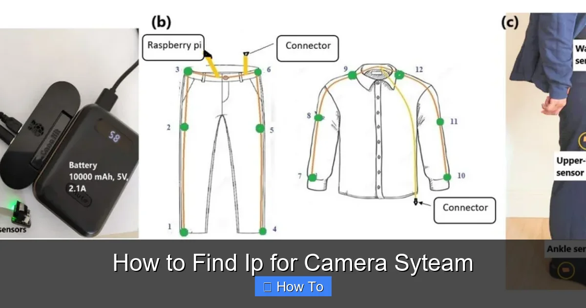 How to Find Ip for Camera Syteam