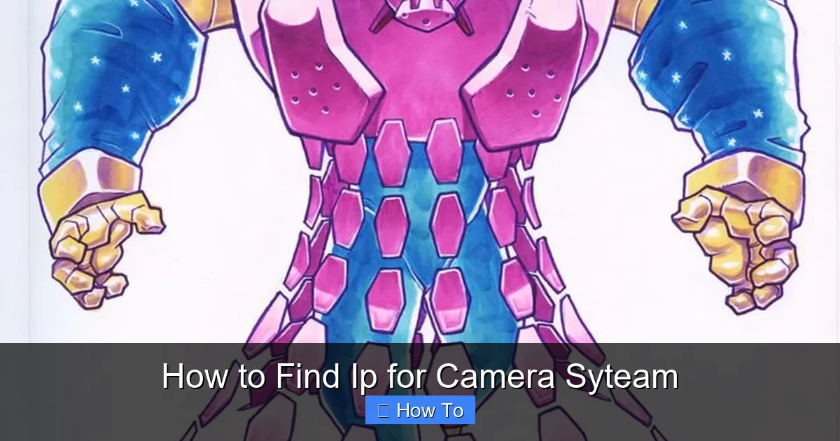 How to Find Ip for Camera Syteam