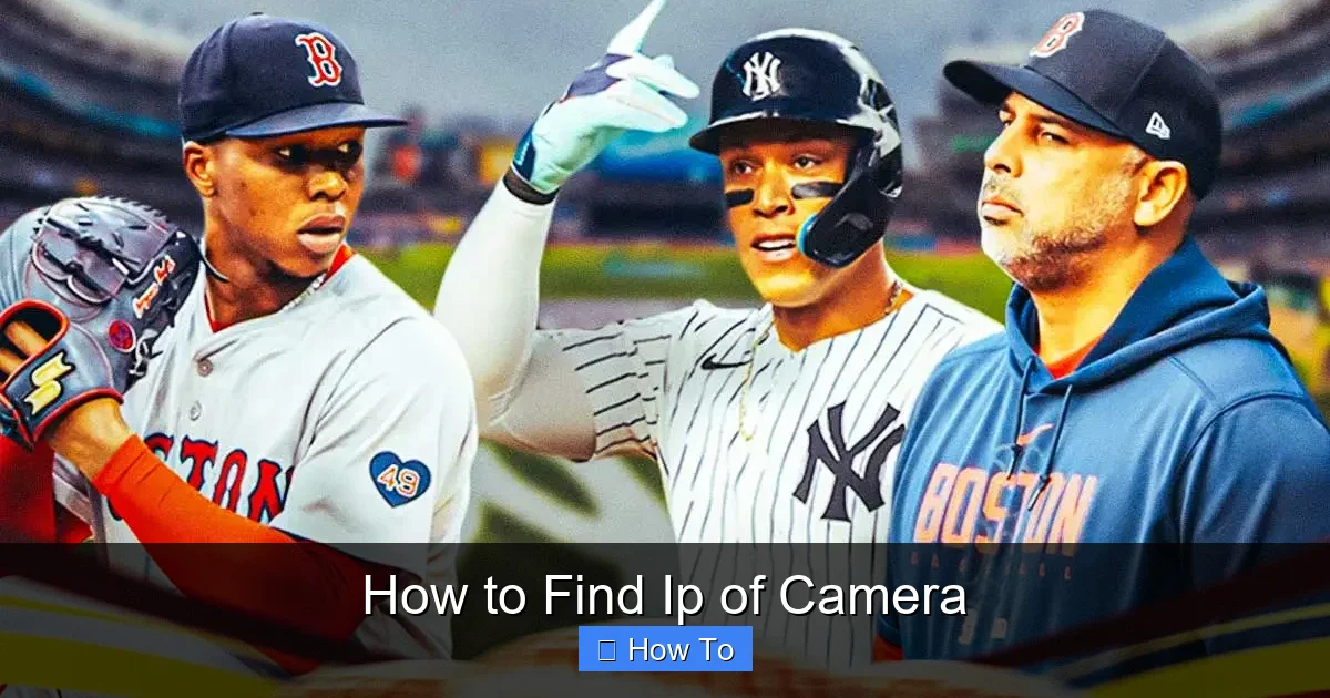 How to Find Ip of Camera