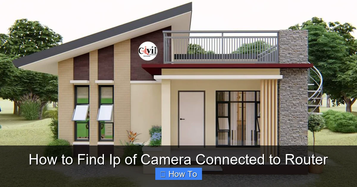 How to Find Ip of Camera Connected to Router
