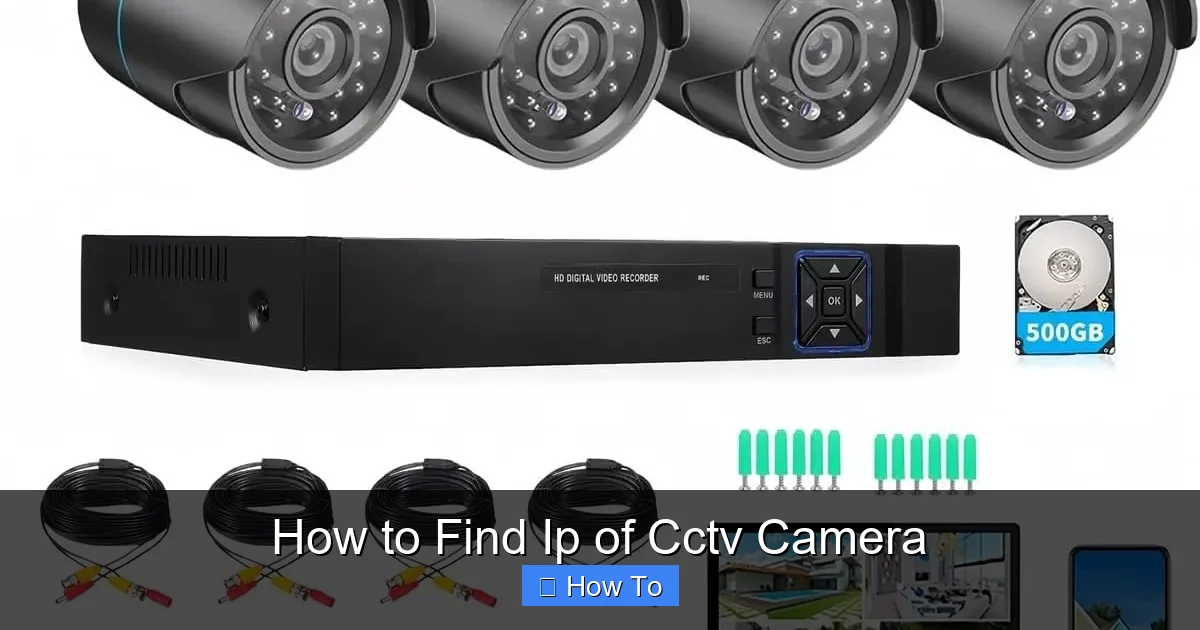 How to Find Ip of Cctv Camera