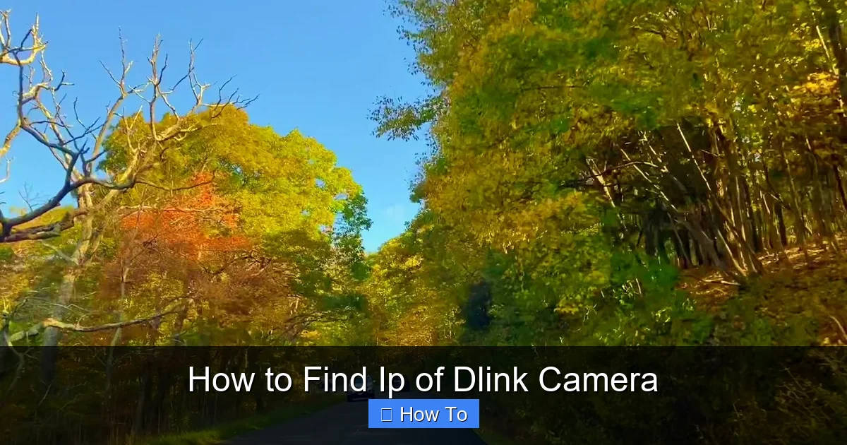 How to Find Ip of Dlink Camera