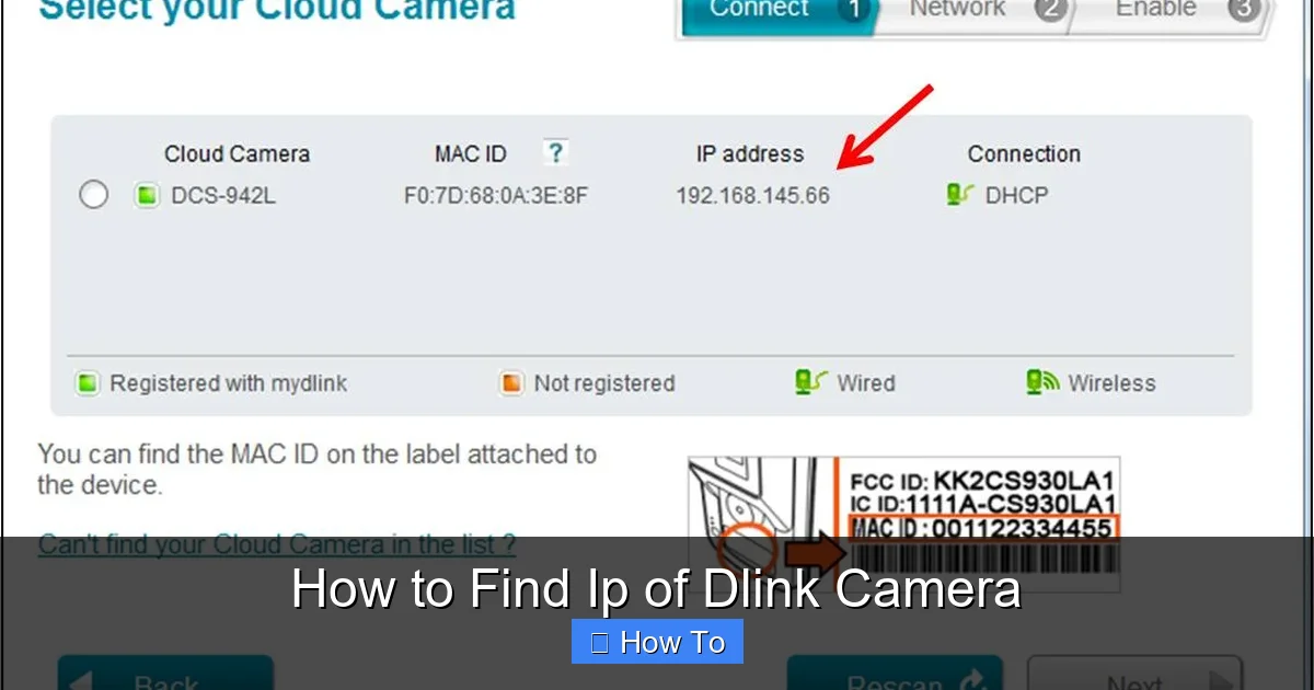 How to Find Ip of Dlink Camera