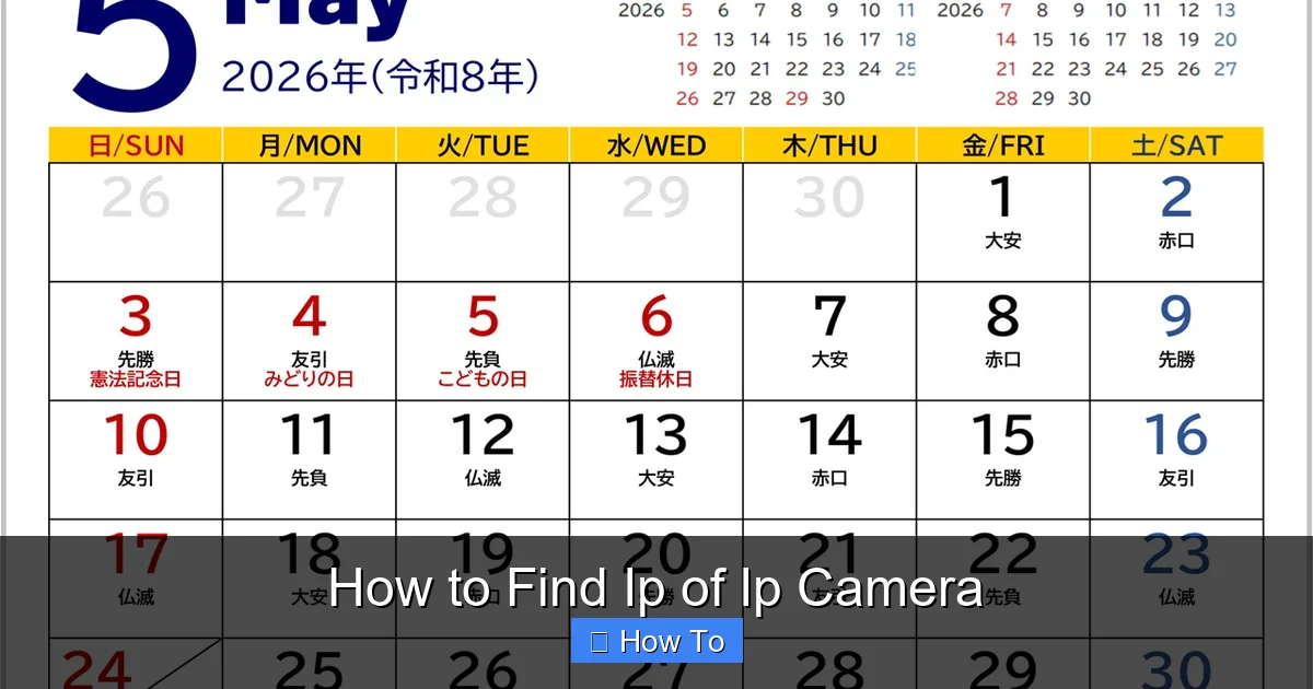 How to Find Ip of Ip Camera