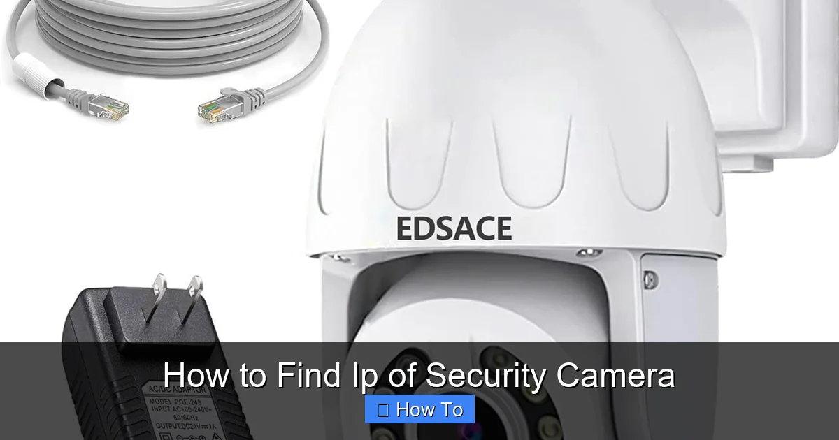 How to Find Ip of Security Camera