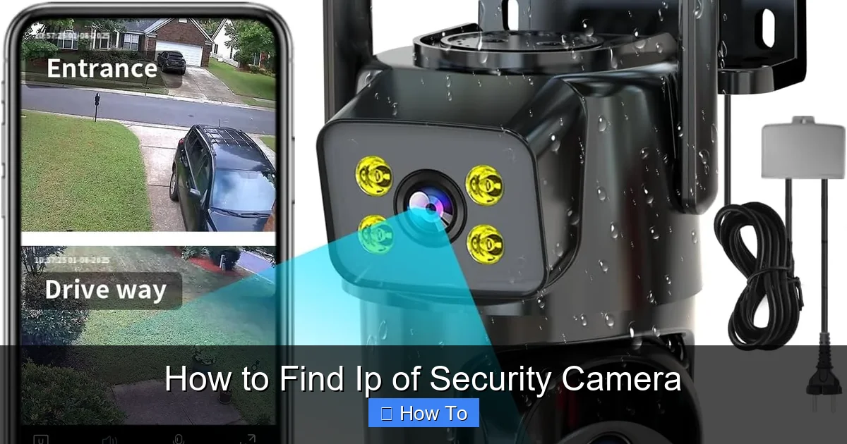 How to Find Ip of Security Camera