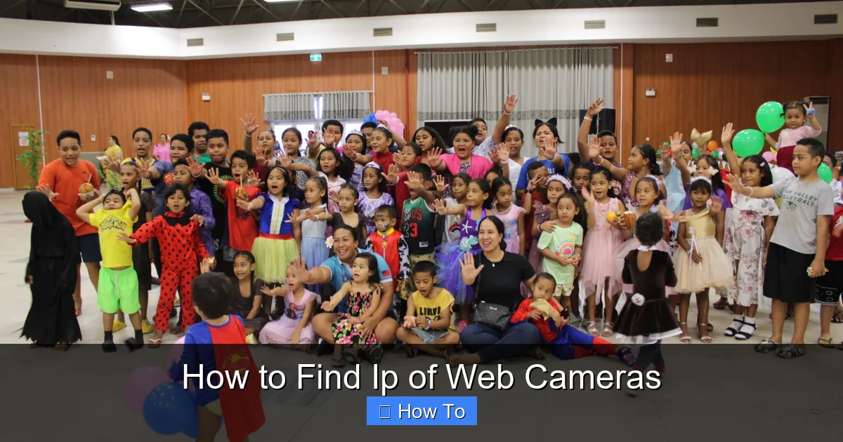 How to Find Ip of Web Cameras