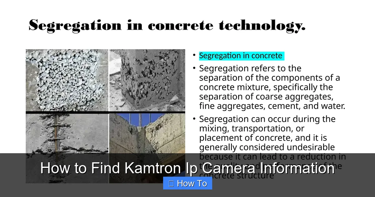 How to Find Kamtron Ip Camera Information