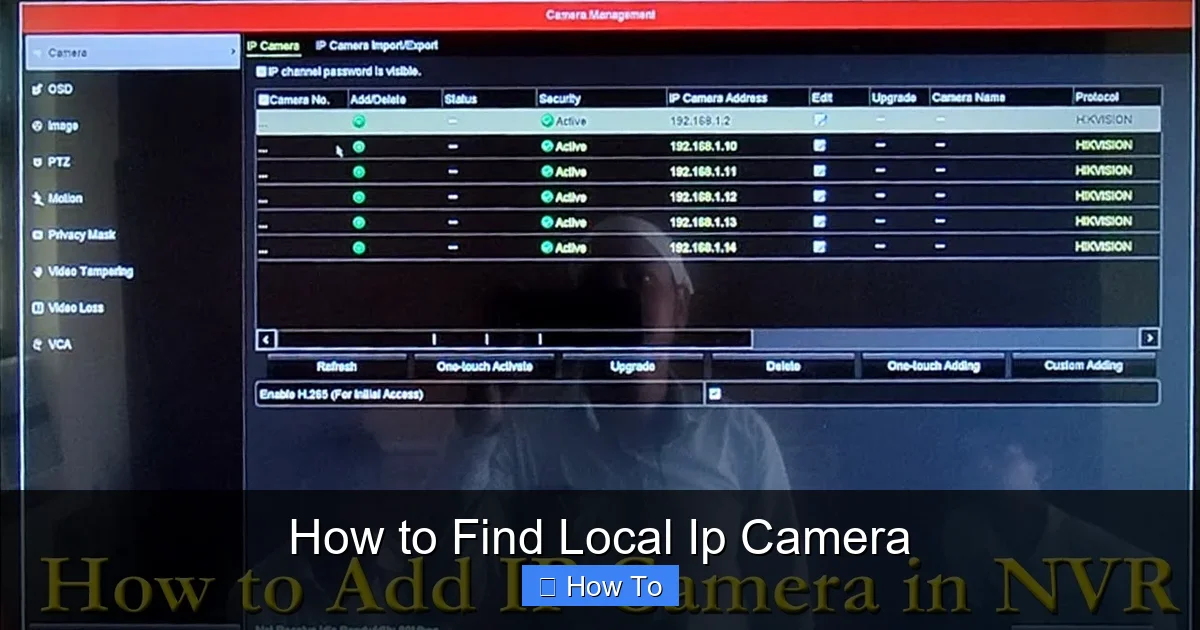 How to Find Local Ip Camera