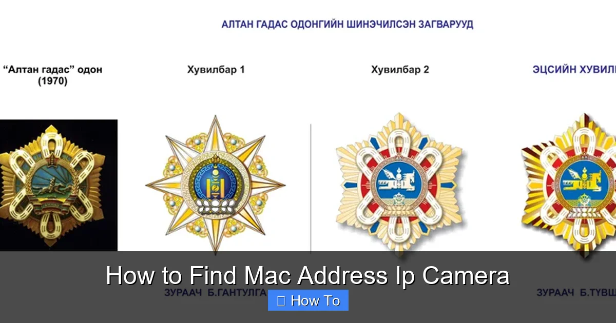 How to Find Mac Address Ip Camera