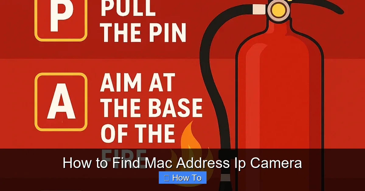How to Find Mac Address Ip Camera