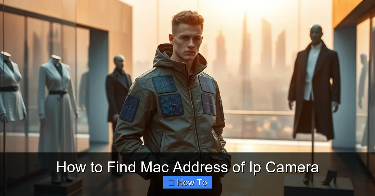 How to Find Mac Address of Ip Camera