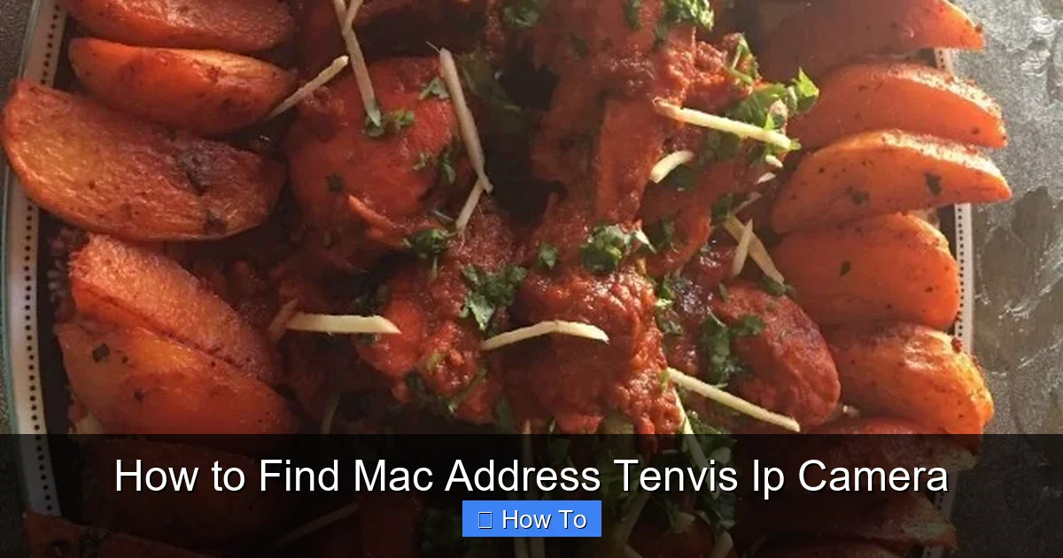 How to Find Mac Address Tenvis Ip Camera