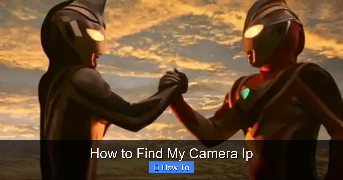 How to Find My Camera Ip
