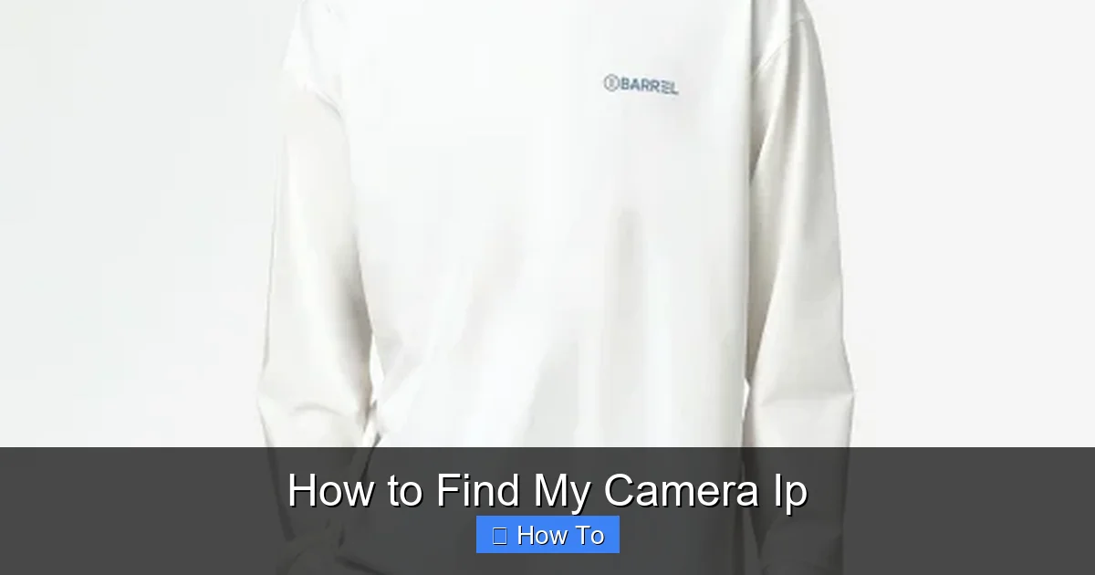 How to Find My Camera Ip