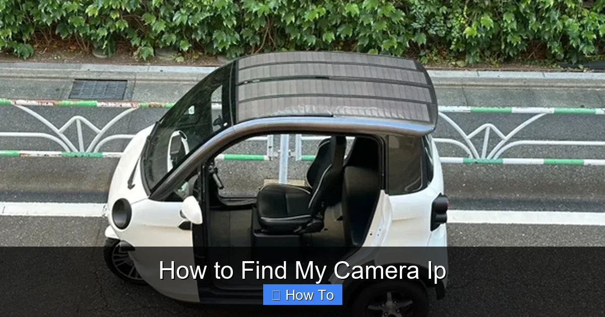 How to Find My Camera Ip