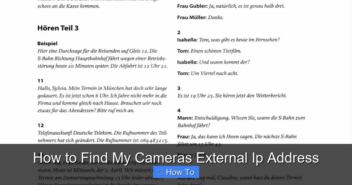 How to Find My Cameras External Ip Address