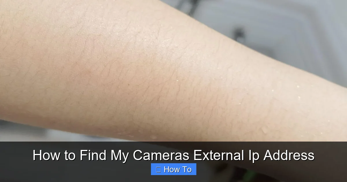 How to Find My Cameras External Ip Address