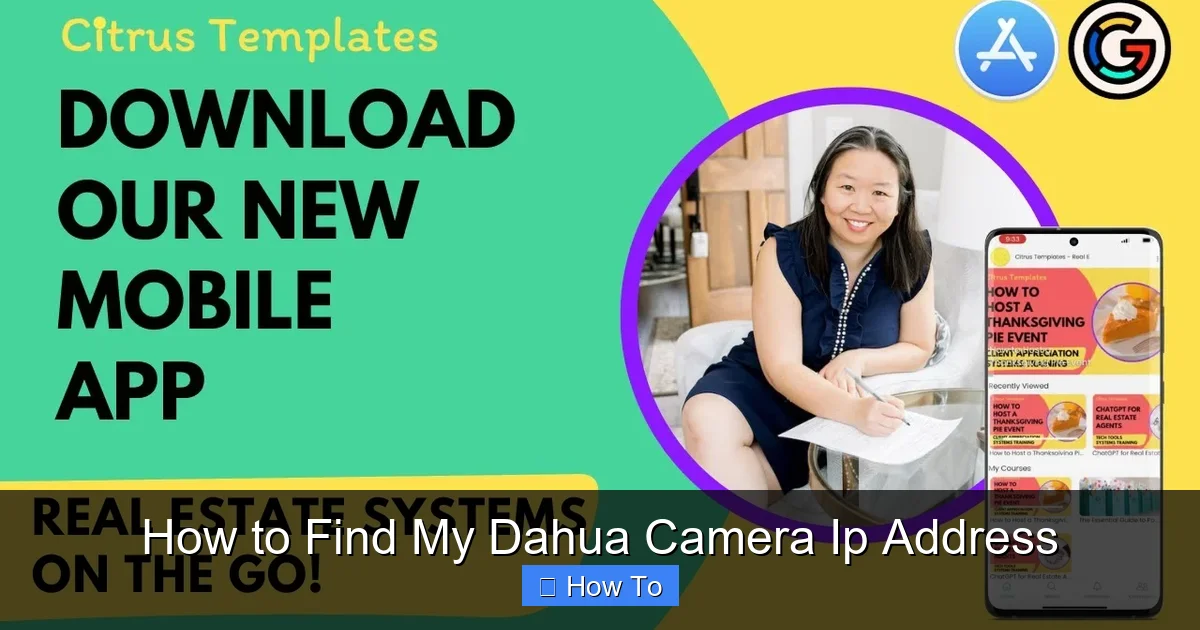 How to Find My Dahua Camera Ip Address