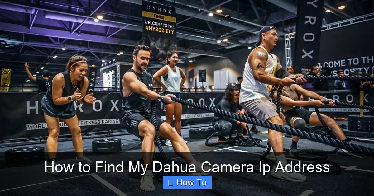 How to Find My Dahua Camera Ip Address