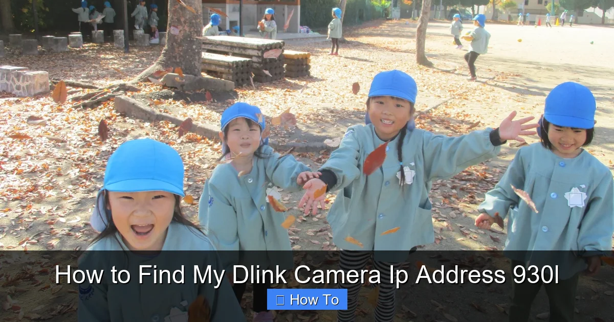 How to Find My Dlink Camera Ip Address 930l