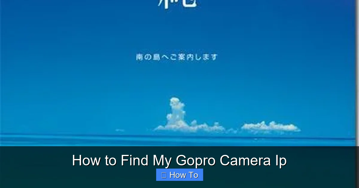 How to Find My Gopro Camera Ip