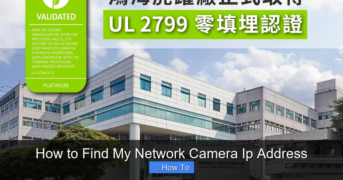 How to Find My Network Camera Ip Address