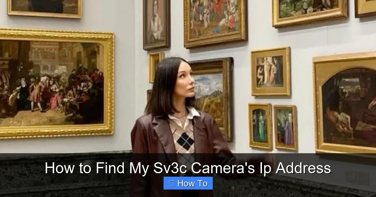 How to Find My Sv3c Camera's Ip Address