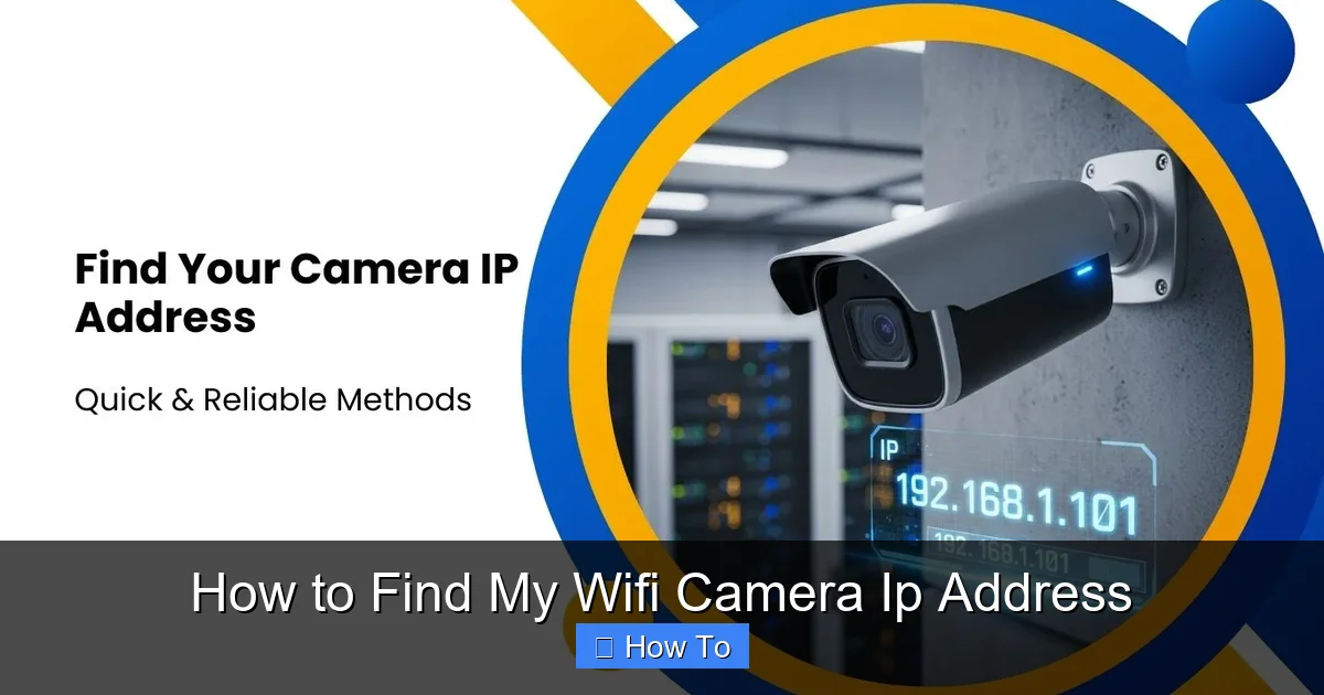 How to Find My Wifi Camera Ip Address