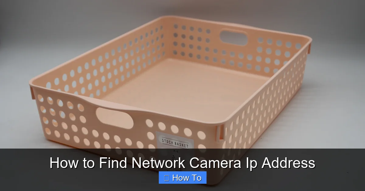 How to Find Network Camera Ip Address