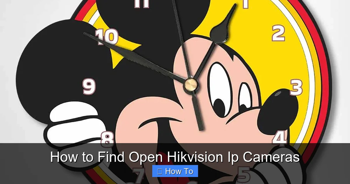 How to Find Open Hikvision Ip Cameras