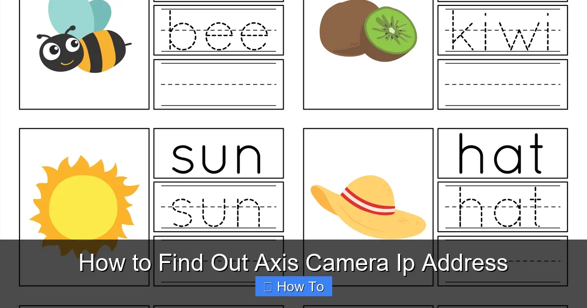 How to Find Out Axis Camera Ip Address