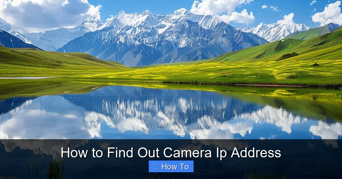 How to Find Out Camera Ip Address
