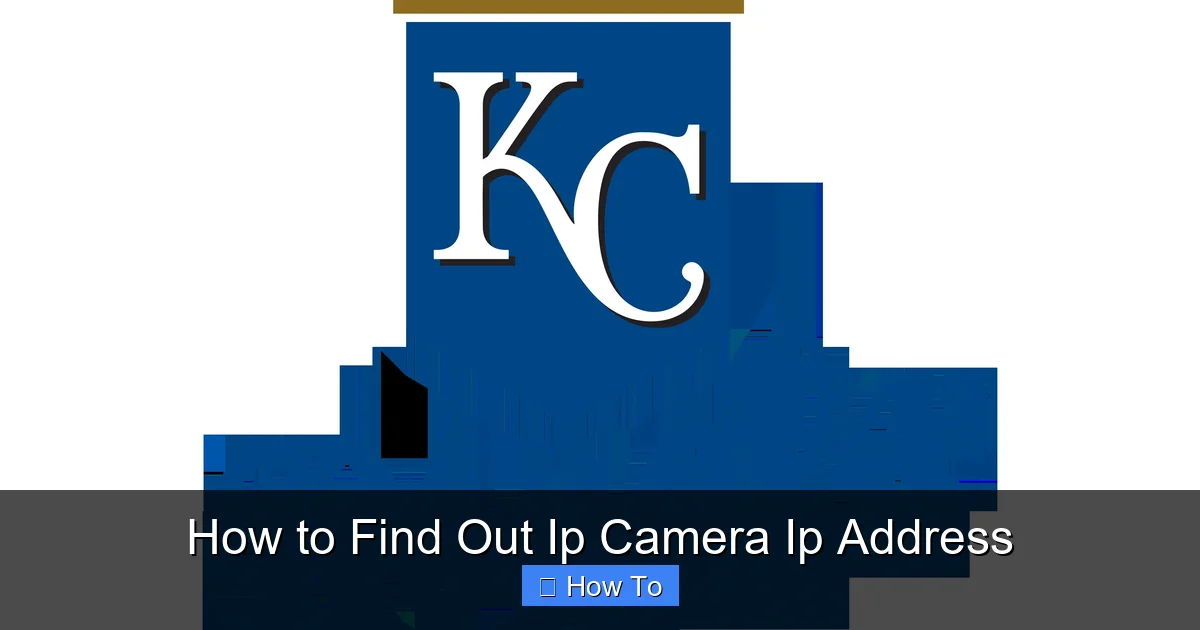 How to Find Out Ip Camera Ip Address