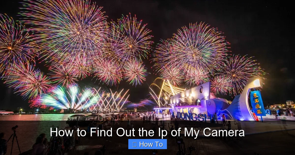 How to Find Out the Ip of My Camera