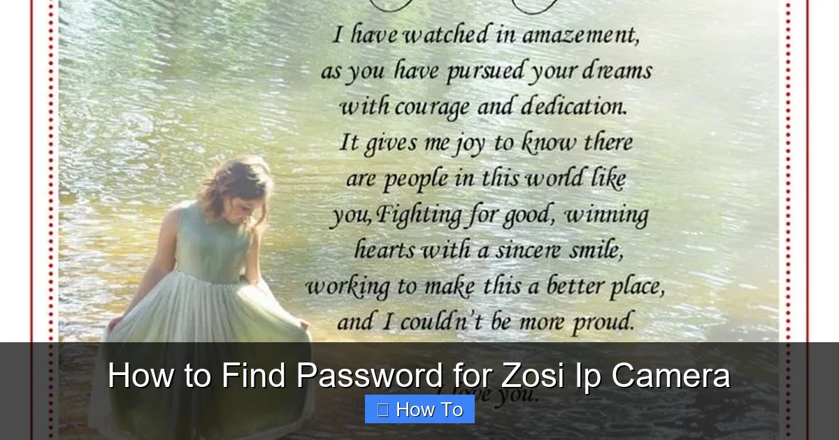 How to Find Password for Zosi Ip Camera