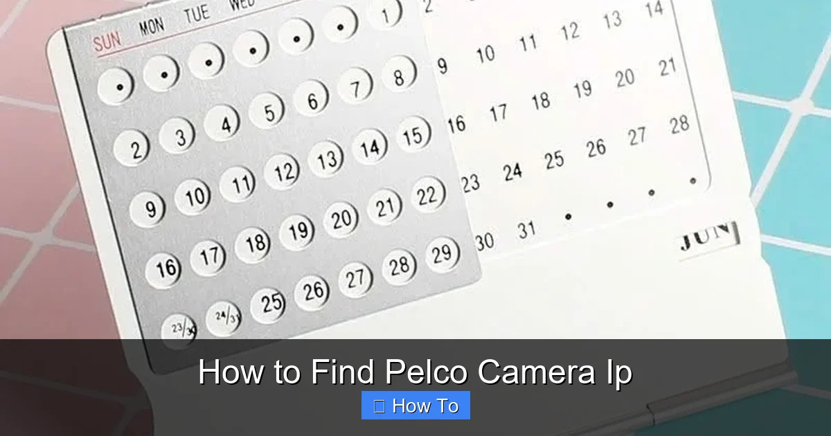 How to Find Pelco Camera Ip