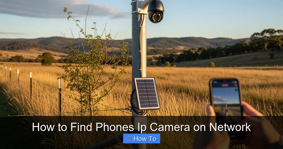 How to Find Phones Ip Camera on Network