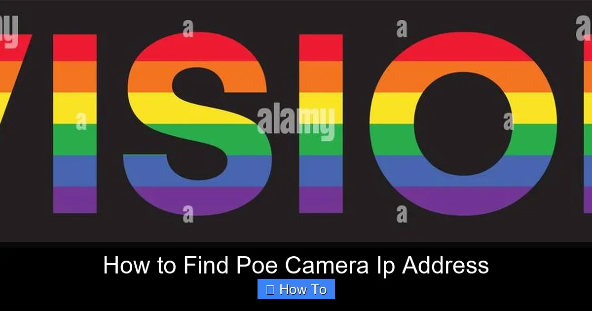 How to Find Poe Camera Ip Address