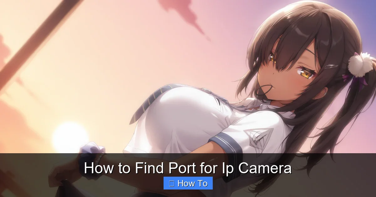 How to Find Port for Ip Camera
